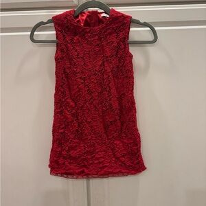 Girls sz 6 Dolce & Gabbana Red Lace Dress